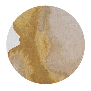 10 Foot Abstract Round Rug Stain Resistant Eco Friendly Pet Fiber Uv Protected