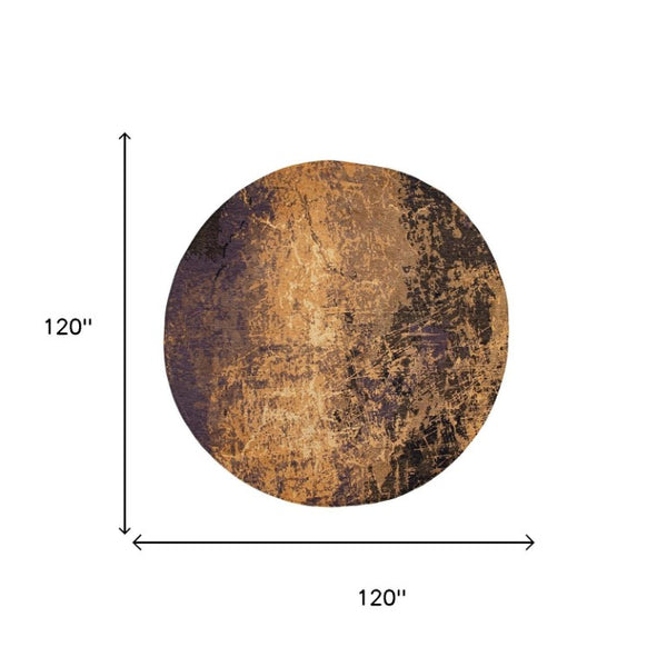 10 Foot Abstract Round Rug Washable Eco Pet Fiber Stain Resistant Uv Safe