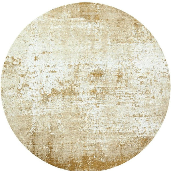 10 Foot Abstract Round Rug Stain Resistant Recycled Pet Fiber for Living Rooms