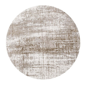 10 Ft Abstract Round Rug Stain Resistant Recycled Pet Fiber Washable Uv Protected