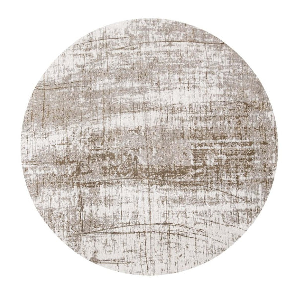 10 Ft Abstract Round Rug Stain Resistant Recycled Pet Fiber Washable Uv Protected
