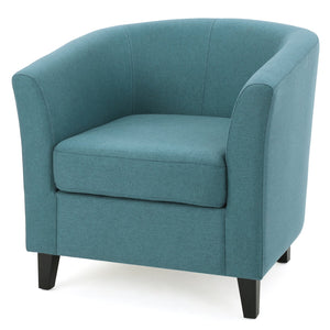 English Elm Christopher Knight Home® - PLAZA Club Chair with Plush Upholstery and Mid-Century Profile — Cozy, Stylish Accent Seat for Living Rooms Teal 31 L x 29.25 W x 26.25 H 46619.00FDTE