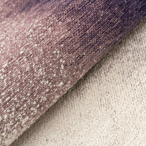 Abstract Purple White Washable Area Rug Uv Protected Eco Pet Fiber Stain Resistant Indoor
