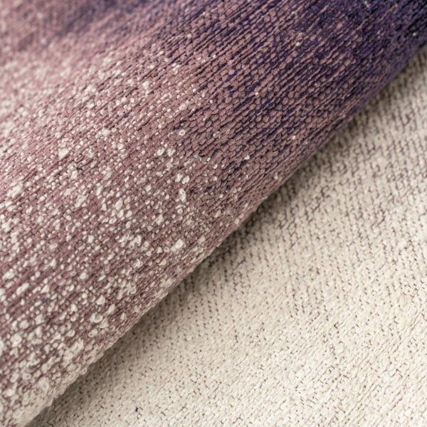 Abstract Purple White Washable Area Rug Uv Protected Eco Pet Fiber Stain Resistant Indoor