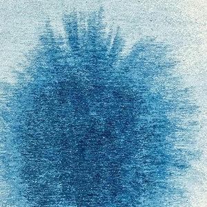 3 X 5 Abstract Blue White Indoor Rug Washable Eco Pet Fiber Stain Resistant