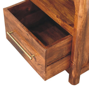 22 Inch Solid Wood Single Drawer Nightstand for Bedroom Storage and Timeless Style