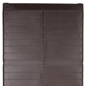 26 Inch Square Plastic Paneled Accent Cabinet with Double Doors for Modern Living Room Storage