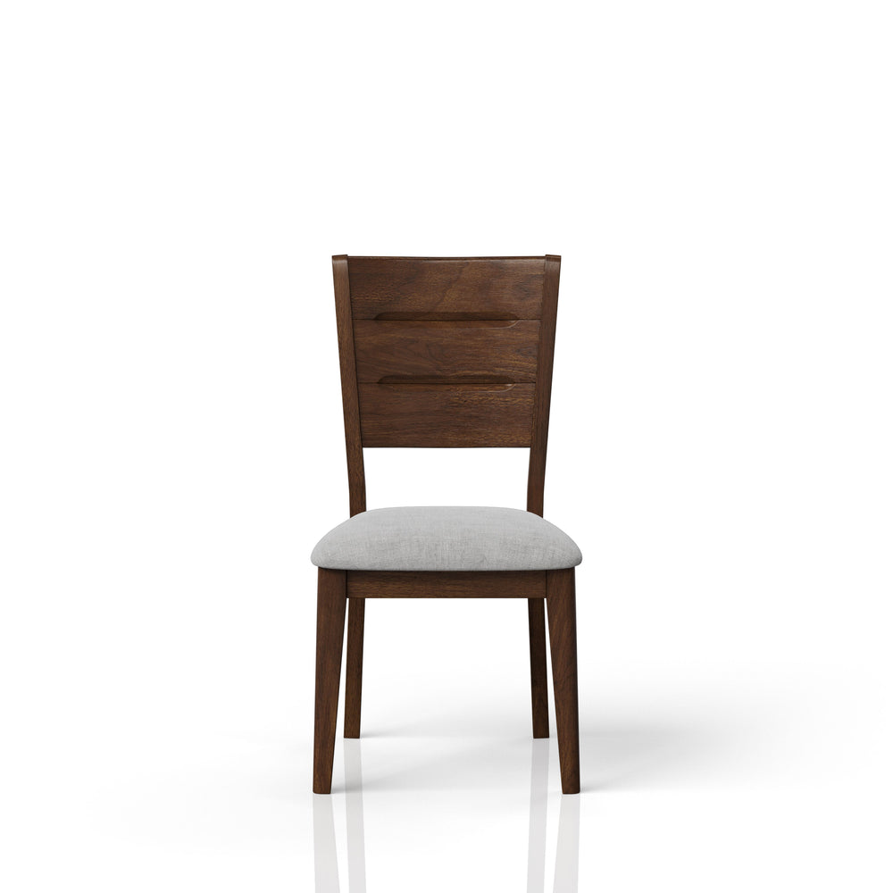 English Elm Mid-Century Cherry Upholstered Dining Chairs Set of 2 – Solid Wood Frame, Polyester Seat, Sturdy Design B2699P206757