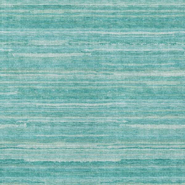 8 X 10 Striped Aqua Teal Polyester Indoor Outdoor Rug Washable Pet Friendly