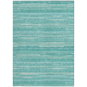 10 Ft X 14 Ft Striped Polyester Area Rug for Patio Porch Poolside or Living Room