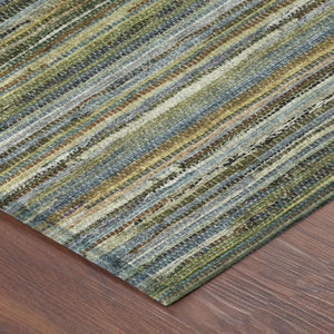 8x10 Striped Polyester Area Rug Washable for Indoor Outdoor Patio Porch Use