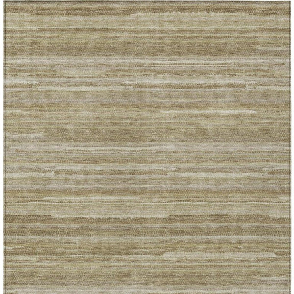 9 X 12 Washable Polyester Striped Area Rug for Indoor Outdoor Patios and Living Rooms
