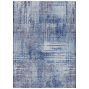 HomeRoots 8 Ft X 10 Ft Abstract Polyester Area Rug Indoor Outdoor Washable Stain Resistant 738729
