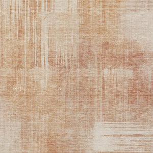 10 X 14 Abstract Copper Orange Washable Polyester Rug for Patio Living Room Use