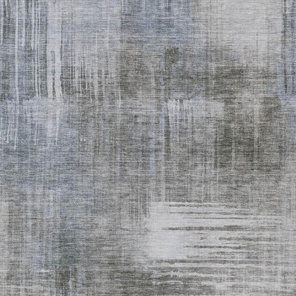 8 X 10 Abstract Taupe Brown Washable Polyester Rug for Indoor Outdoor Living