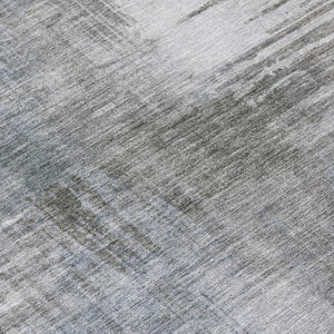 10 X 14 Abstract Taupe Brown Polyester Area Rug Washable for Patio or Living Room