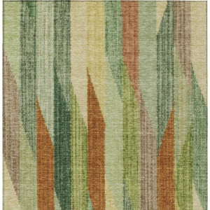 8 Ft X 10 Ft Striped Polyester Area Rug Washable Stain Resistant Indoor Outdoor Use