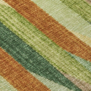 8 Ft X 10 Ft Striped Polyester Area Rug Washable Stain Resistant Indoor Outdoor Use