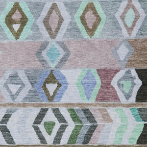 9 X 12 Beige Brown Tribal Polyester Area Rug Washable Stain Resistant Patio