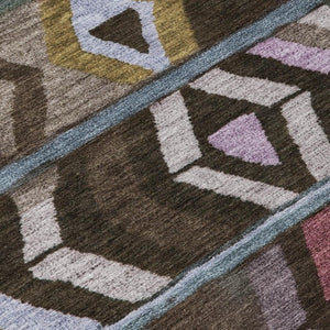 9 X 12 Tribal Polyester Area Rug Stain Resistant for Patio Porch and Living Room