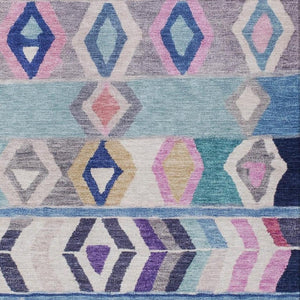 5 X 8 Tribal Polyester Area Rug Washable Stain Resistant for Patio and Living Room