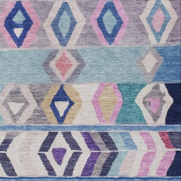 5 X 8 Tribal Polyester Area Rug Washable Stain Resistant for Patio and Living Room