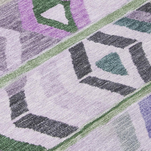 8 Ft X 10 Ft Tribal Polyester Area Rug Washable Stain Resistant Indoor Outdoor Patio