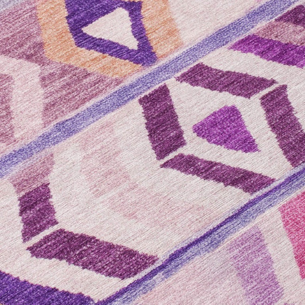 5x8 Tribal Patterned Polyester Area Rug Washable Stain Resistant Indoor Outdoor Use