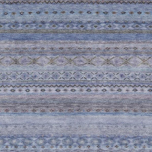 10 Ft Striped Polyester Area Rug Washable for Patio Porch Living Room or Bedroom