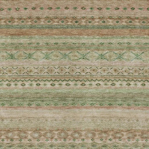 5 X 8 Copper Orange Stripe Polyester Area Rug Washable for Patio Porch or Living Room