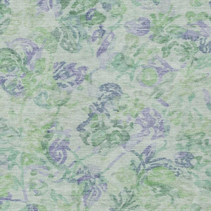 9 X 12 Floral Polyester Area Rug Stain Resistant for Patio Porch and Living Room
