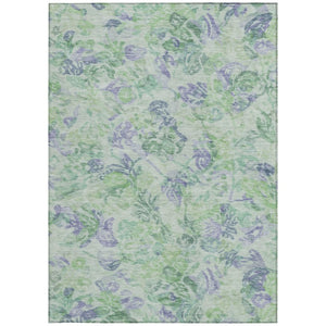 9 X 12 Floral Polyester Area Rug Stain Resistant for Patio Porch and Living Room