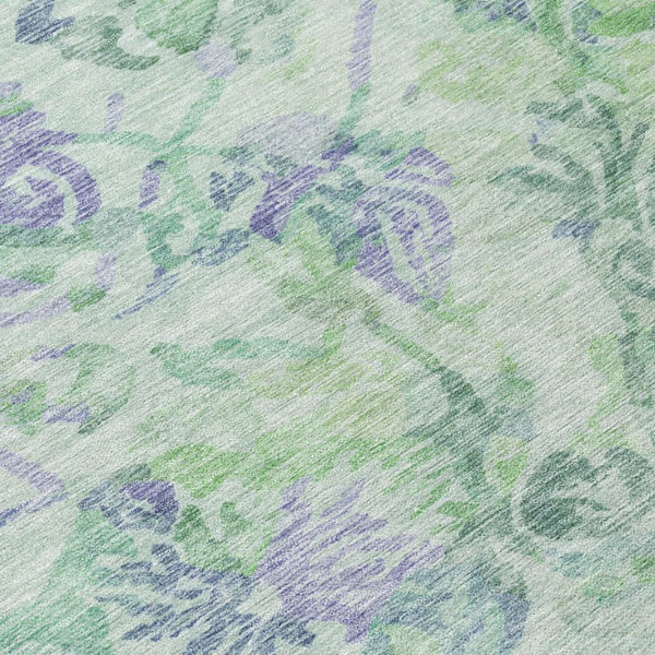 9 X 12 Floral Polyester Area Rug Stain Resistant for Patio Porch and Living Room