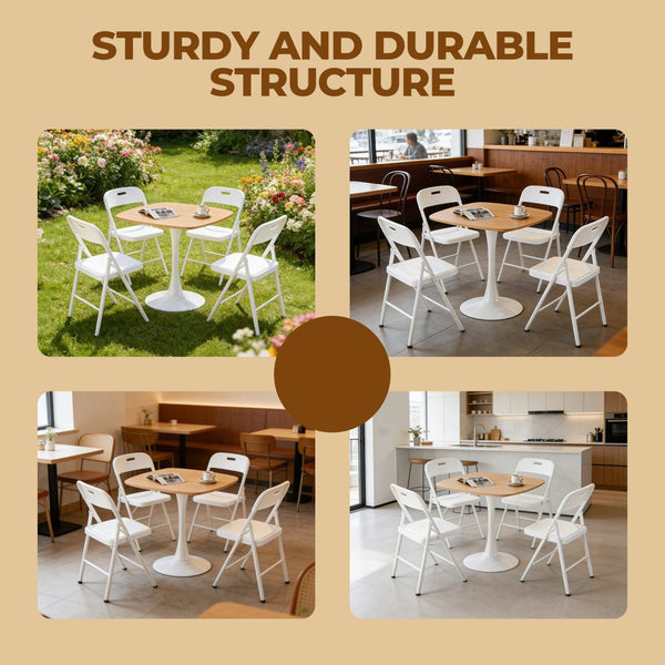 English Elm Halloween Square Pedestal Dining Table Walnut Finish Compact Nook Seating for Two W3766P397282