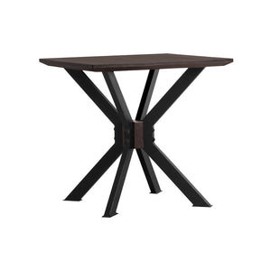 English Elm Pirate Acacia Wood End Table with Metal Frame Industrial Living Room Side Accent B2736P464868