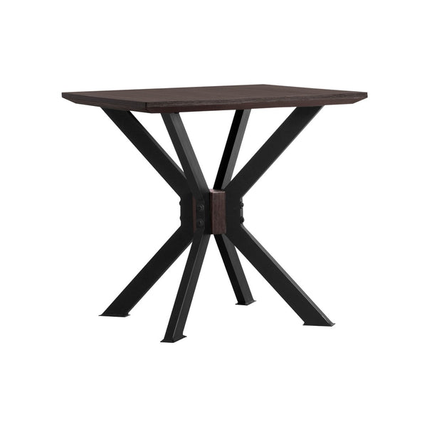 English Elm Pirate Acacia Wood End Table with Metal Frame Industrial Living Room Side Accent B2736P464868