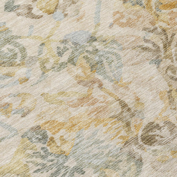 9 X 12 Floral Polyester Indoor Outdoor Area Rug Stain Resistant Washable Patio