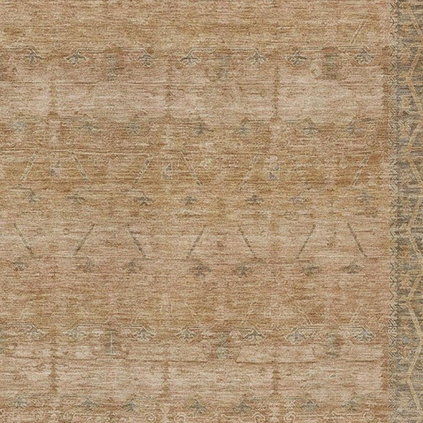 5 X 8 Tribal Pattern Washable Polyester Area Rug for Indoor Outdoor Living Spaces