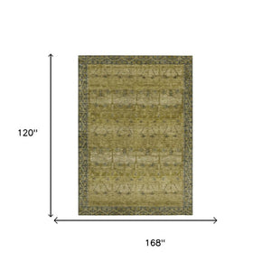 10 X 14 Tribal Polyester Area Rug Washable Stain Resistant Indoor Outdoor Living