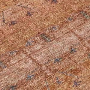 5x8 Tribal Polyester Area Rug Stain Resistant for Indoor Outdoor Living Spaces