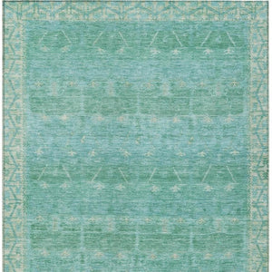 9x12 Tribal Polyester Area Rug Stain Resistant Washable Indoor Outdoor Patio