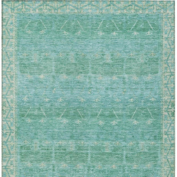 9x12 Tribal Polyester Area Rug Stain Resistant Washable Indoor Outdoor Patio