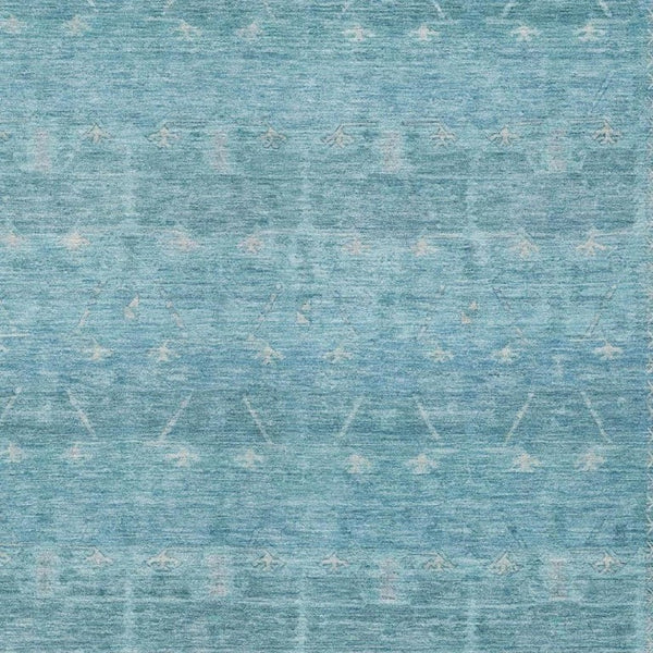 5 X 8 Tribal Pattern Washable Polyester Area Rug for Indoor Outdoor Spaces