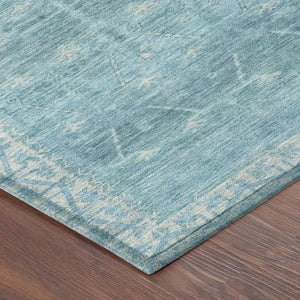 5 X 8 Tribal Pattern Washable Polyester Area Rug for Indoor Outdoor Spaces