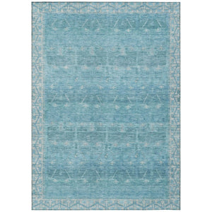 HomeRoots 10 X 14 Tribal Polyester Area Rug for Indoor Outdoor Use Washable Stain Resistant 739094