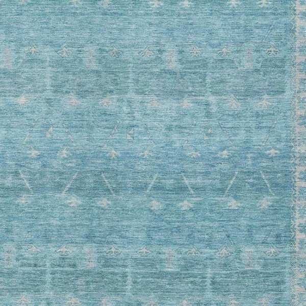 10 X 14 Tribal Polyester Area Rug for Indoor Outdoor Use Washable Stain Resistant