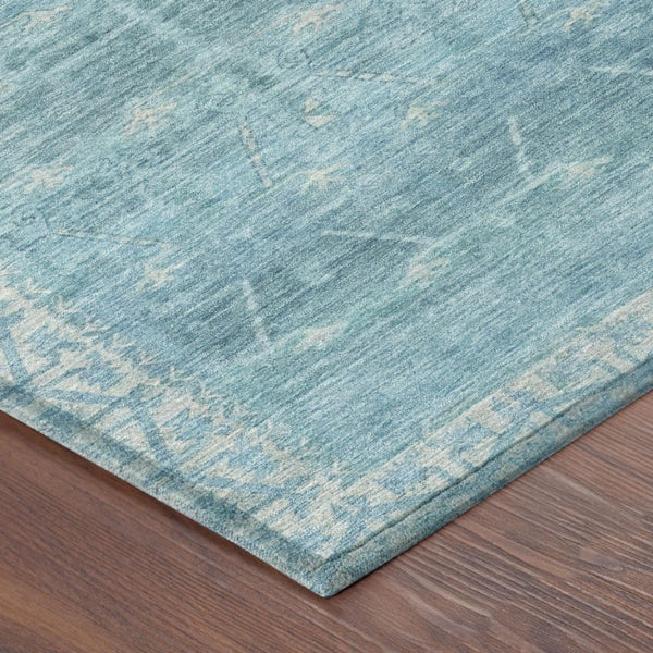 10 X 14 Tribal Polyester Area Rug for Indoor Outdoor Use Washable Stain Resistant