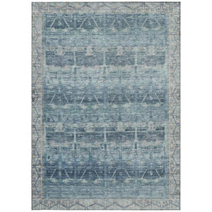 5 X 8 Tribal Polyester Area Rug Stain Resistant Washable for Patio or Living Room