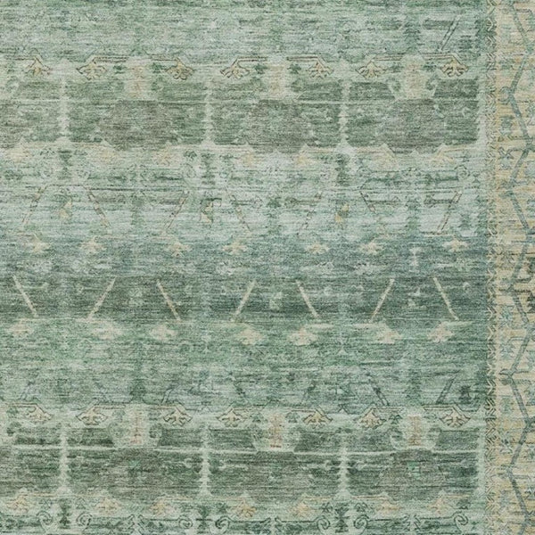 8x10 Tribal Pattern Polyester Area Rug Stain Resistant for Patio Porch or Living Room