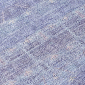 5x8 Lavender Purple Tribal Polyester Area Rug Washable for Indoor Outdoor Use